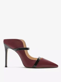 Escarpins noirs à talons hauts pour femmes bout pointu et dos nu