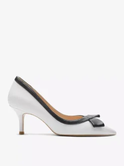 Escarpins à petits talons bout pointu noir n艙ud à enfiler pour femmes