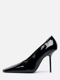 Escarpins sexy pour femmes bout carré chaussures habillées à enfiler