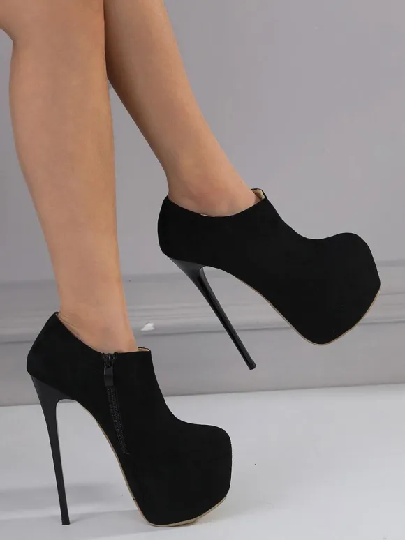 Escarpins sexy à talons hauts et talons aiguilles en micro-daim pour femmes