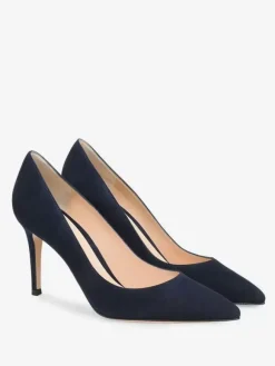 Escarpins à talons aiguilles et tige en PU verni pour femmes