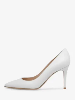Escarpins à talons aiguilles et tige en PU verni pour femmes