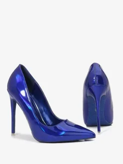 Escarpins à talons aiguilles et bout pointu rouges pour femmes grande taille