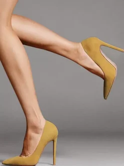 Escarpins à Talons Hauts avec Bout Pointu Unicolore