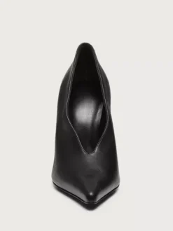 Escarpins à talons hauts bordeaux pour femmes bout pointu à enfiler