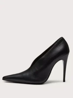 Escarpins à talons hauts bordeaux pour femmes bout pointu à enfiler