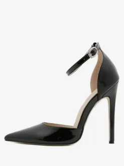 Escarpins à talons hauts pour femmes grande taille talon aiguille cuir PU