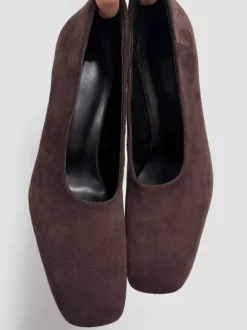Escarpins à talons hauts pour femmes bout carré chaussures habillées à enfiler