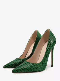 Escarpins à talons hauts pour femmes bout pointu à enfiler