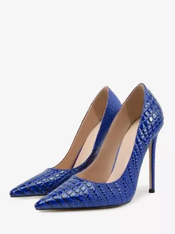 Escarpins à talons hauts pour femmes bout pointu à enfiler