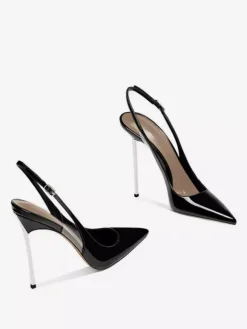 Escarpins à talons hauts pour femmes bout pointu bride arrière chaussures sexy