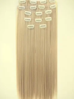 Extension Cheveux Synthétique Rajout de cheveux Boucles de Cheveux Longues