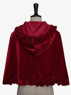 Femme Accessoire de Noël Noir Fibre de Polyester Cape Polyester Halloween Costumes de Vacances