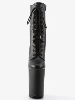 Femmes Sexy Bottes Bout Rond Zipper Zipper Talon Aiguille Rave Club Noir Cuissardes Bottes Sur Les Bottes Au Genou
