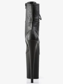 Femmes Sexy Bottes Bout Rond Zipper Zipper Talon Aiguille Rave Club Noir Cuissardes Bottes Sur Les Bottes Au Genou