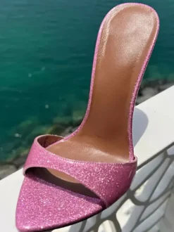 Femmes Quotidien Décontracté Chic Bout Pointu Talon Aiguille Escarpins PU Cuir