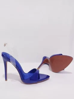 Femmes Quotidien Décontracté Chic Bout Pointu Talon Aiguille Escarpins PU Cuir