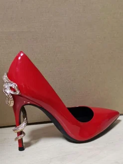 Femme Talons Hauts Talon Stiletto Escarpins Cuir PU