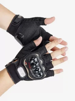 Gants Demi-Doigt Imperméables Moto Course Vélo Escalade Randonnée Doigts Coupés
