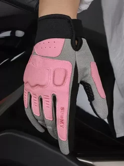 Gants De Moto Rose Maille Écran Tactile Anti-Chute Cyclisme Course Escalade Randonnée