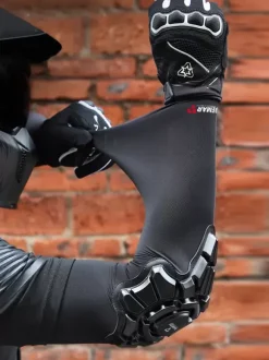 Genouillères Longues De Moto Anti-Chute Respirantes Absorbant La Sueur Protection Genou