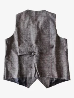 Gilets Habillés Vintage Hommes Business Chic Col Rabattu Boutons Bleu