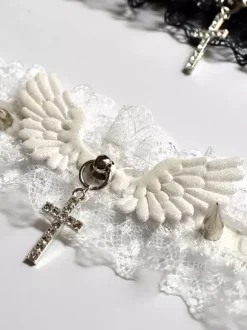 Gothique Lolita Accessoires Noir Choker Polyester