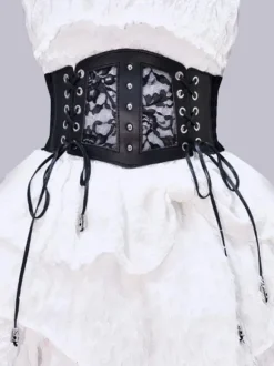 Gothique Lolita Accessoires Lacet Noir Dentelle Fibre Divers