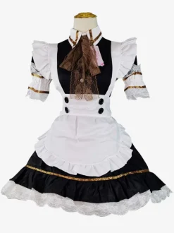 Gothique Lolita Robes Dentelle Volants Noir Mignonne