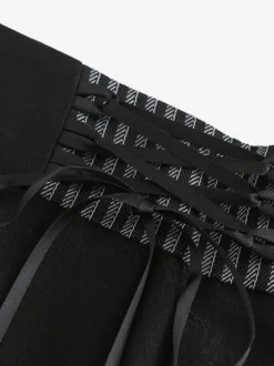 Gothique Pantalon Lolita Bloomers Short Lolita Droit Noir