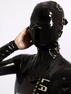 Halloween Capuche de catsuits & zentai unisexe noir avec boucles Déguisements Halloween