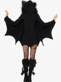 Halloween Costume Chauve-souris Cosplay Femmes 2026 Noire Combinaison Vacances Carnavals Déguisements Halloween