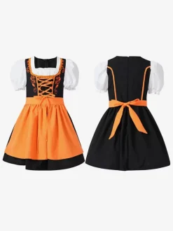 Halloween Costumes d'Halloween pour enfants Ensemble de polyester Halloween bleu ciel clair Robe pour enfants