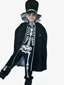 Halloween Costumes d'Halloween pour enfants Ensemble de polyester noir d'Halloween pour enfants Chapeau et cape