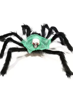 Halloween Décorations d'animaux d'Halloween Accessoires d'araignée en fibre de polyester rouge