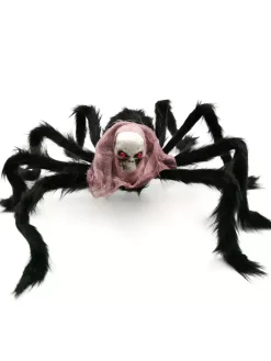 Halloween Décorations d'animaux d'Halloween Accessoires d'araignée en fibre de polyester rouge