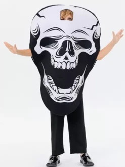 Halloween Déguisement d'Halloween pour enfants Haut en polyester noir pour enfants