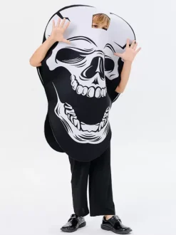 Halloween Déguisement d'Halloween pour enfants Haut en polyester noir pour enfants