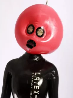 Halloween Cagoule gonflable latex rouge Déguisements Halloween