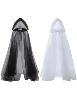 Halloween Cape de mariée Vampire Princesse Robe Sorcière Cosplay Mascarade Costume