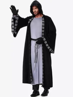 Halloween Carnaval Costume Vampire Sorcier Mascarade Adultes Performance Halloween