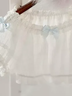 Haut beige clair à manches courtes en polyester