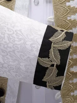 Haut de cour royale rétro blanc pour hommes pardessus élégant à manches longues Costumes de spectacle rétro