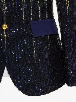 Haut rétro à manches longues en or noir Costumes rétro de scène vêtements de danse