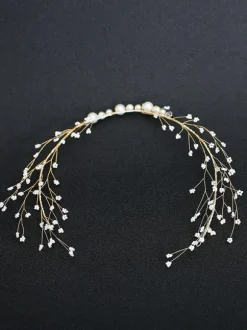 Headpiece Wedding Headwear Perle Métal Accessoires de cheveux de mariée