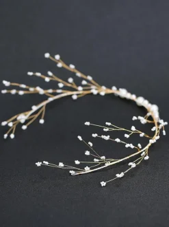 Headpiece Wedding Headwear Perle Métal Accessoires de cheveux de mariée