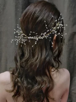 Headpiece Wedding Headwear Perle Métal Accessoires de cheveux de mariée