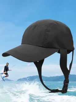 Homme Chapeau Chic Bloc de Couleur À Lacets Polyester Unisexe Chapeau de Soleil