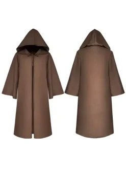 Hommes Ponchos de Noël Bourgogne Cape Polyester Noël Halloween Vacances Costumes