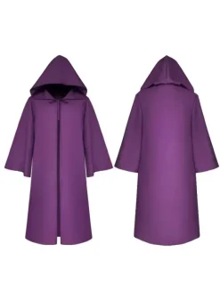 Hommes Ponchos de Noël Bourgogne Cape Polyester Noël Halloween Vacances Costumes